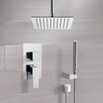 Remer SFH42 Ceiling Rain Shower System with Handheld, Rain Shower Head, Shower Faucet Set